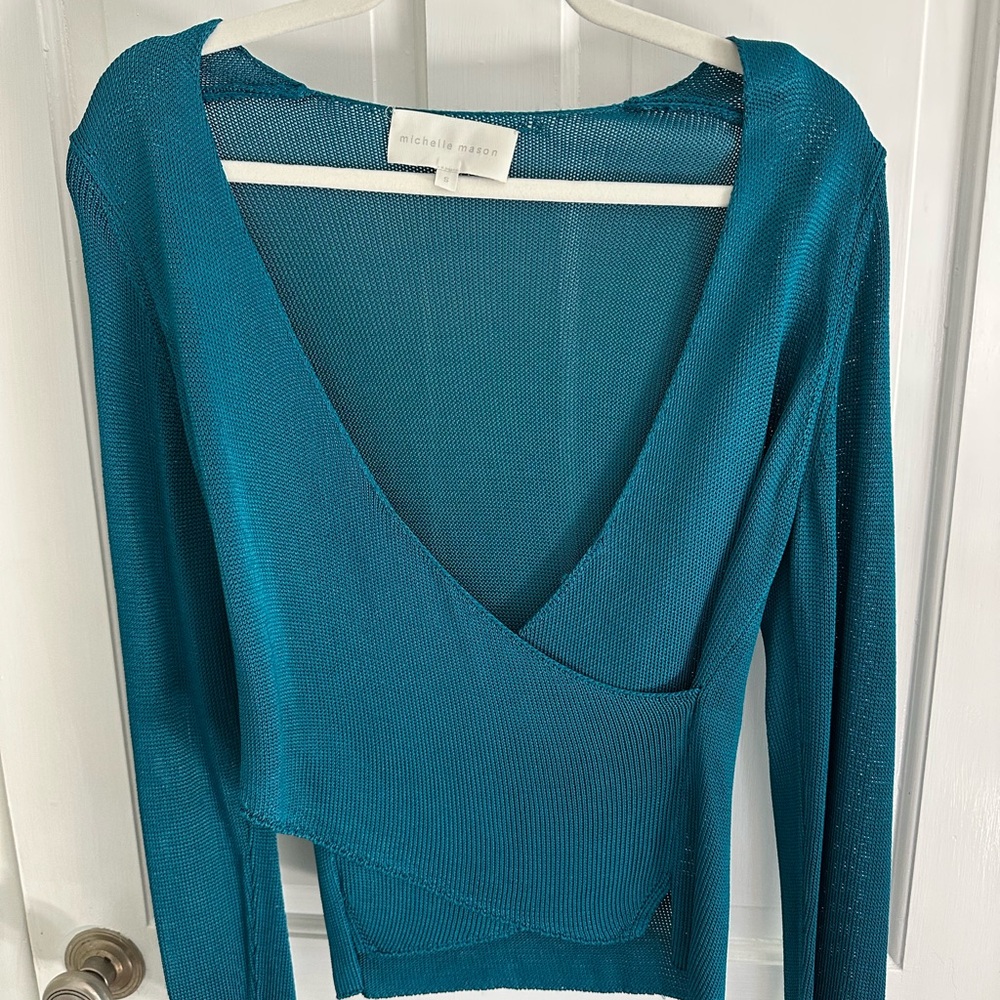 Michelle Mason wrap sweater